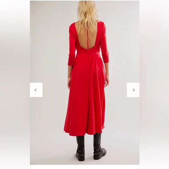 RARE!!! Free People Elise Midi Dress - Picture 3 of 13